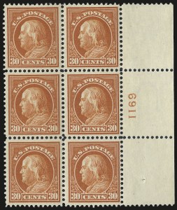 Sale 984, Lot 875, 1912-14 Washington-Franklin Issue (Scott 405-423)