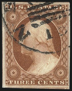 Sale 984, Lot 88, 3c 1851-56 Issue (Scott 10-11A)