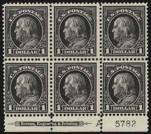 Sale 984, Lot 884, 1912-14 Washington-Franklin Issue (Scott 405-423)