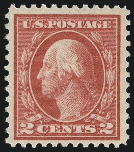Sale 984, Lot 900, 1916-17 Issues (Scott 461-480), 2c Pale Carmine Red, Ty. I (461) Sale 984, Lot 900, 1916-17 Issues (Scott 461-480)
