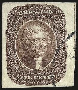 Sale 984, Lot 92, 5c-12c 1851-56 Issue (Scott 12-17)