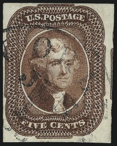 Sale 984, Lot 98, 5c-12c 1851-56 Issue (Scott 12-17)
