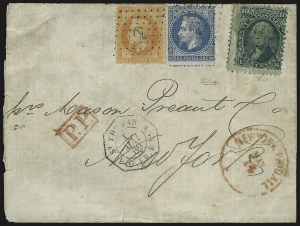 Sale 989, Lot 104, 1867-68 Grilled Issue and 1875 Re-Issue