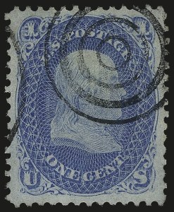 Sale 989, Lot 106, 1867-68 Grilled Issue and 1875 Re-Issue