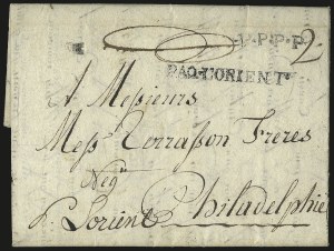 Sale 989, Lot 11, French Packet Service, 1783-1788