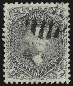 Sale 989, Lot 110, 1867-68 Grilled Issue and 1875 Re-Issue