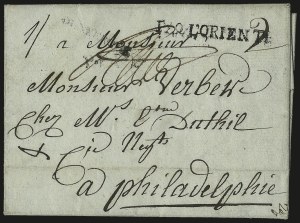 Sale 989, Lot 12, French Packet Service, 1783-1788