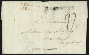 Sale 989, Lot 14, French Packet Service, 1783-1788