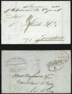 Sale 989, Lot 19, British Postal Agency in New York