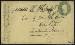 Sale 989, Lot 21, California and Western Mails