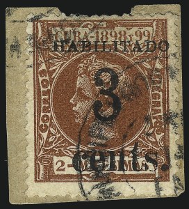 Sale 989, Lot 230, The Dr. Yamil H. Kouri Collection of Cuba Puerto Principe Issues