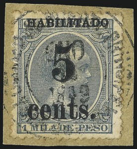 Sale 989, Lot 244, The Dr. Yamil H. Kouri Collection of Cuba Puerto Principe Issues