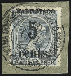 Sale 989, Lot 245, The Dr. Yamil H. Kouri Collection of Cuba Puerto Principe Issues