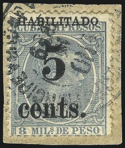 Sale 989, Lot 251, The Dr. Yamil H. Kouri Collection of Cuba Puerto Principe Issues