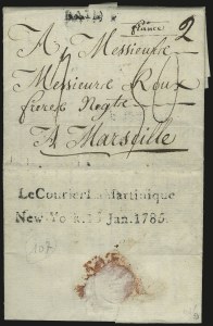 Sale 989, Lot 3, French Packet Service, 1783-1788