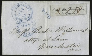 Sale 989, Lot 30, Postmasters Provisionals