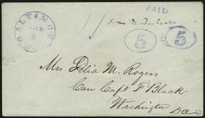 Sale 989, Lot 32, Postmasters Provisionals