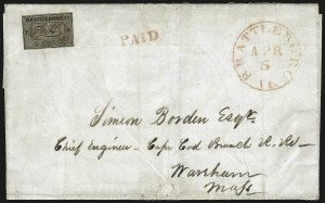 Sale 989, Lot 33, Postmasters Provisionals