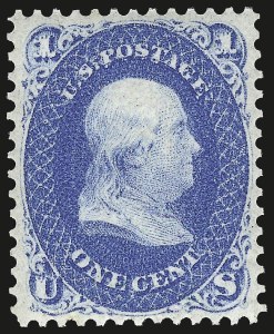 Sale 989, Lot 85, 1861-66 Issue, incl. Encased Postage
