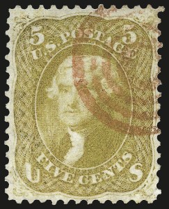 Sale 989, Lot 93, 1861-66 Issue, incl. Encased Postage