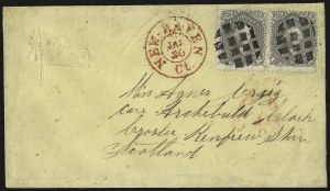 Sale 989, Lot 95, 1861-66 Issue, incl. Encased Postage