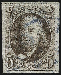 Sale 992, Lot 2006, 1847 Issue (Scott 1-2)