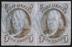 Sale 992, Lot 2013, 1847 Issue (Scott 1-2)