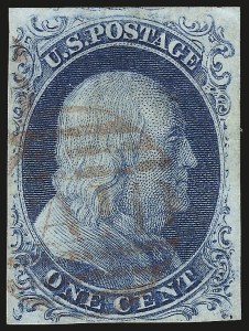 Sale 992, Lot 2028, 1c 1851-56 Issue (Scott 5-9)