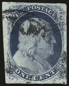 Sale 992, Lot 2033, 1c 1851-56 Issue (Scott 5-9)