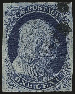 Sale 992, Lot 2034, 1c 1851-56 Issue (Scott 5-9)