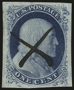 Sale 992, Lot 2036, 1c 1851-56 Issue (Scott 5-9)