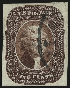 Sale 992, Lot 2046, 3c and 5c 1851-56 Issue (Scott 10-12)