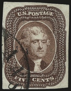 Sale 992, Lot 2047, 3c and 5c 1851-56 Issue (Scott 10-12)