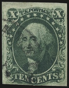 Sale 992, Lot 2063, 10c and 12c 1851-56 Issue (Scott 13-17)