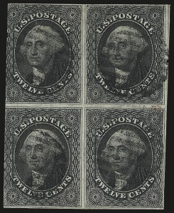 Sale 992, Lot 2065, 10c and 12c 1851-56 Issue (Scott 13-17)