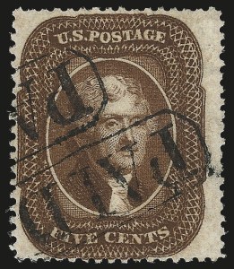 Sale 992, Lot 2089, 3c-5c 1857-60 Issue (Scott 25-30A)