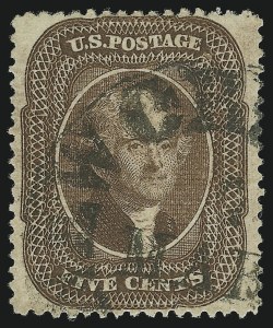Sale 992, Lot 2090, 3c-5c 1857-60 Issue (Scott 25-30A)