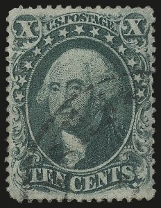 Sale 992, Lot 2096, 10c 1857-60 Issue (Scott 31-35)