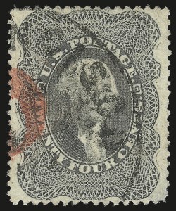 Sale 992, Lot 2104, 12c-90c 1857-60 Issue (Scott 36-39)