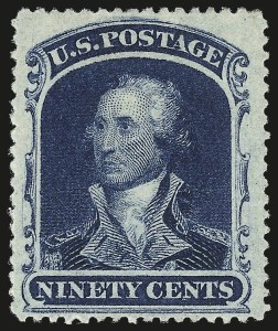 Sale 992, Lot 2105, 12c-90c 1857-60 Issue (Scott 36-39)
