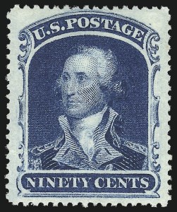Sale 992, Lot 2106, 12c-90c 1857-60 Issue (Scott 36-39)