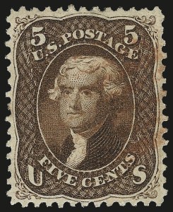 Sale Number 992, Lot Number 2128, 1861-66 Issue (Scott 73-78) Sale Number 992, Lot Number 2128, 1861-66 Issue (Scott 73-78)