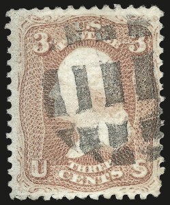 Sale 992, Lot 2142, 1867 Experimental Grills (A-Z, Scott 79-85E)