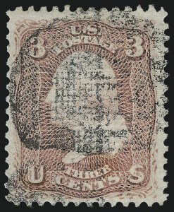 Sale 992, Lot 2143, 1867 Experimental Grills (A-Z, Scott 79-85E)