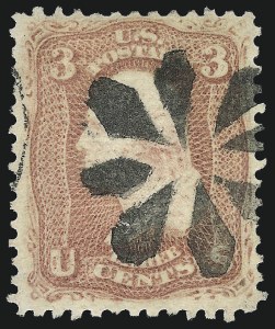 Sale 992, Lot 2145, 1867 Experimental Grills (A-Z, Scott 79-85E)