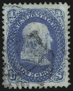Sale 992, Lot 2149, 1867-68 Grilled Issue (E Grill - Scott 86-91)