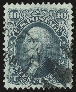 Sale 992, Lot 2160, 1867-68 Grilled Issue (F Grill - Scott 92-101)