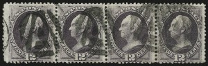 Sale 992, Lot 2228, 1870-71 National Bank Note Co. Ungrilled Issue (Scott 145-155)