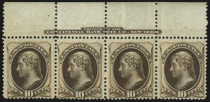 Sale 992, Lot 2237, 1873 Continental Bank Note Co. Issue (Scott 156-166)