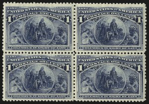 Sale 992, Lot 2284, 1893 Columbian Issue (1c thru 8c, Scott 230-236)